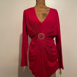 Long sleeve red shirt